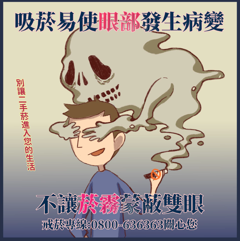 Smoking can cause eye problems