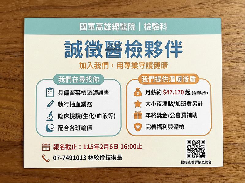 人材募集　民間二等検査員1名